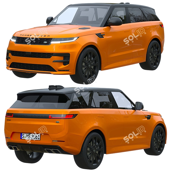 Dynamic Evolution: Range Rover Sport 3D model image 1