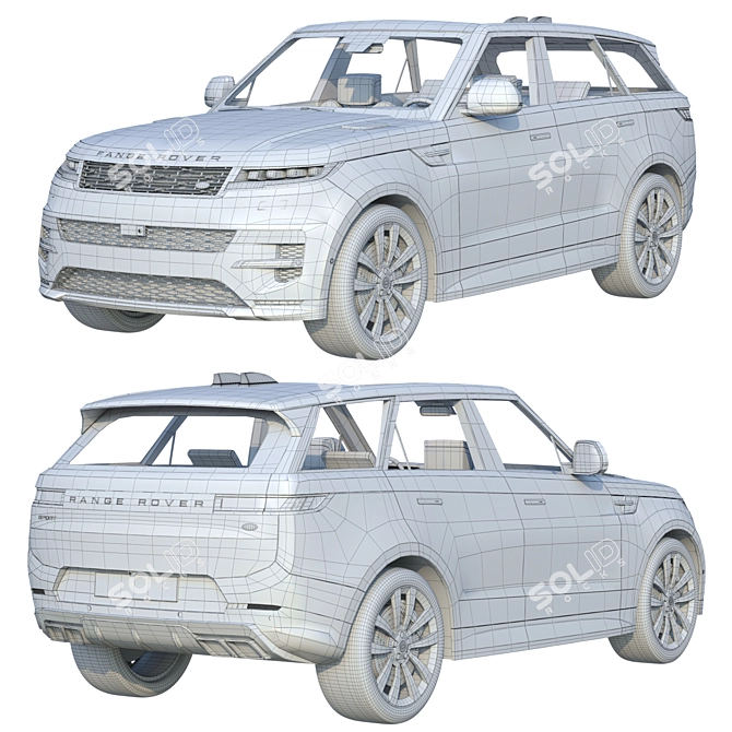 Dynamic Evolution: Range Rover Sport 3D model image 6