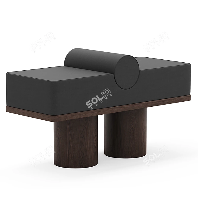 Sleek Kolkhoze Automa Bench 3D model image 1