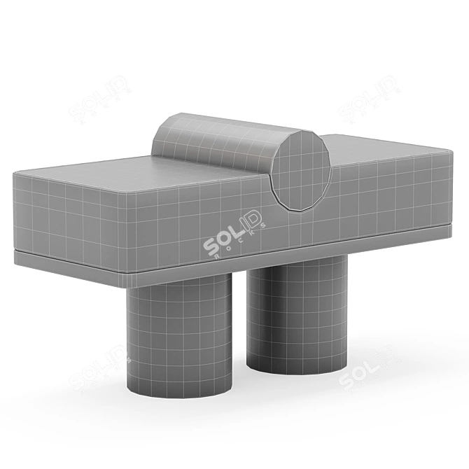 Sleek Kolkhoze Automa Bench 3D model image 4