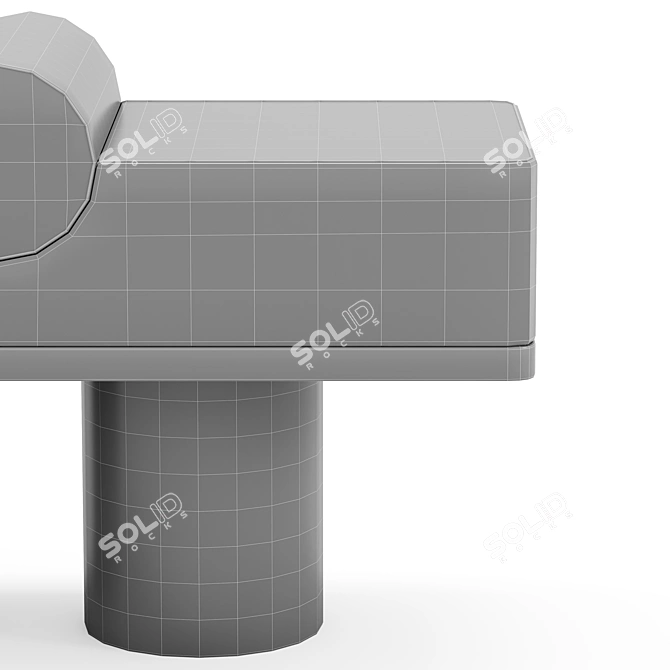 Sleek Kolkhoze Automa Bench 3D model image 5