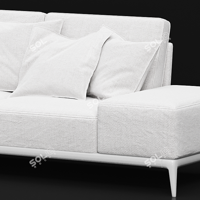 Elegant Park Sofa by Poliform 3D model image 4