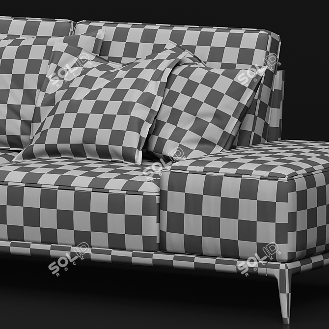 Elegant Park Sofa by Poliform 3D model image 6