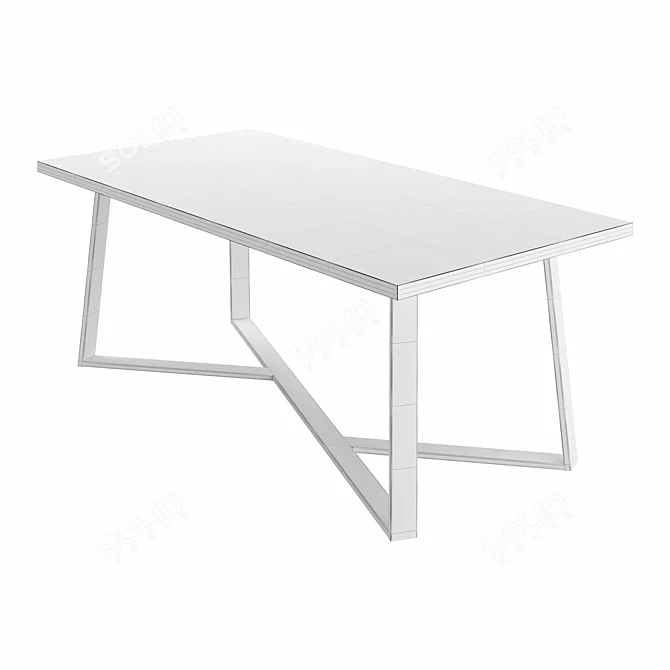 Modern Loft BRASIL Table Design 3D model image 3