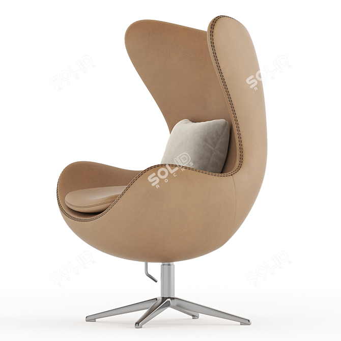 Modern Egg Chair Furniture Design 3D model image 4