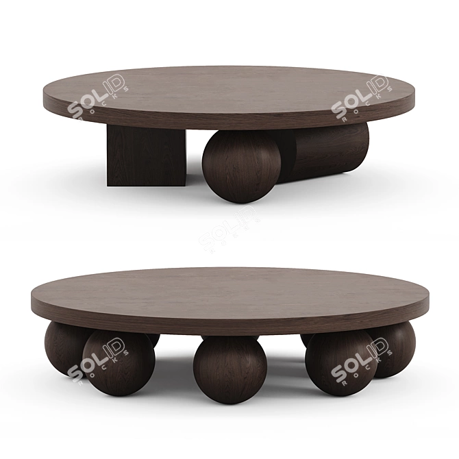 Modern Automa Coffee Tables Set 3D model image 1