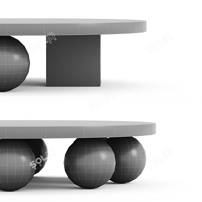 Modern Automa Coffee Tables Set 3D model image 4