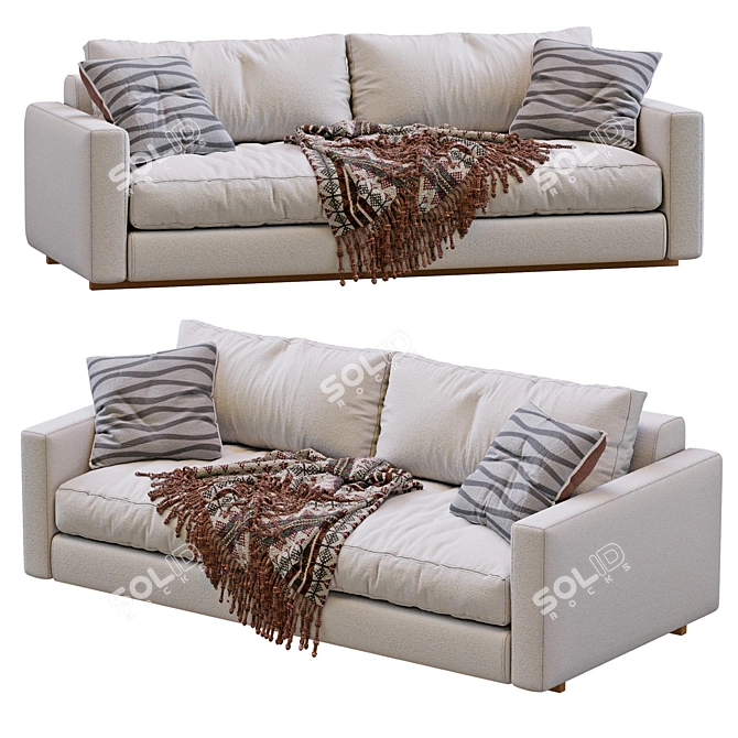 Modern 2013 Ferlea Sofa Design 3D model image 4