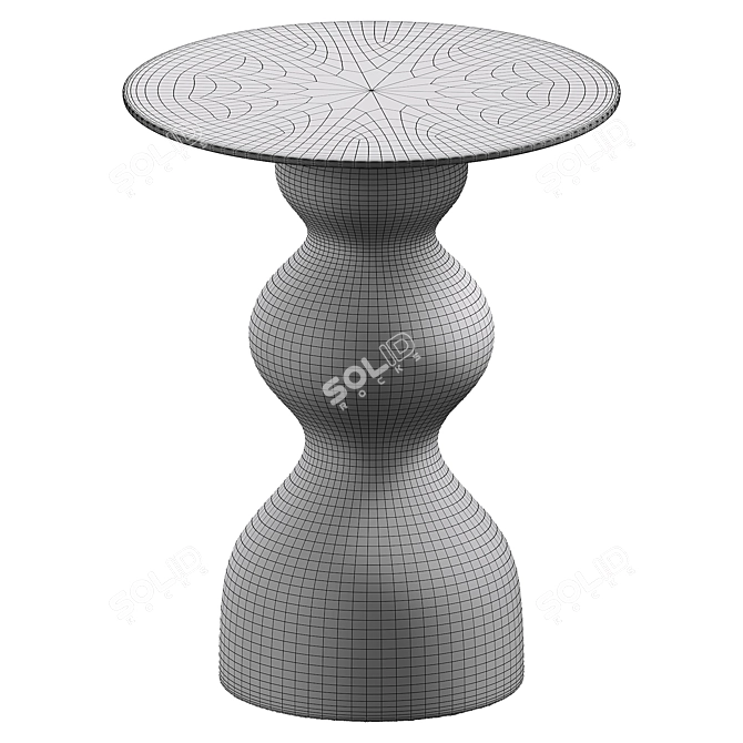 Elegant Vray Side Table 3D model image 2