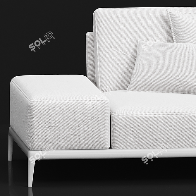 Sleek Park Sofa by Poliform 3D model image 2