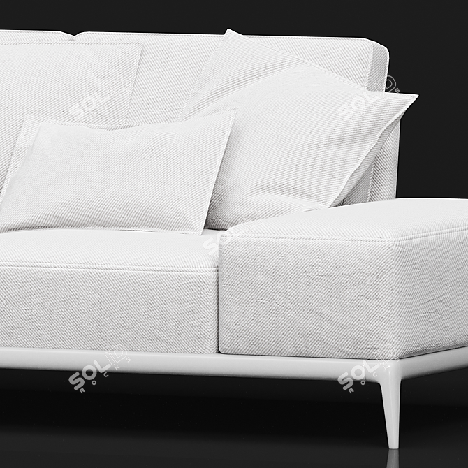 Sleek Park Sofa by Poliform 3D model image 3