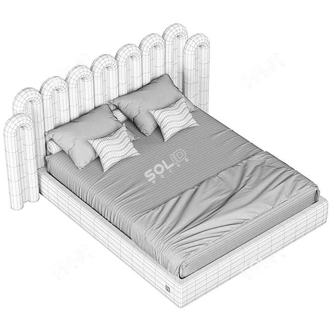 Elegant 2017 Demiz Bed 3D model image 3