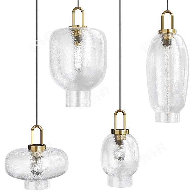 Modern Geometric Design Liebe Lamp 3D model image 1