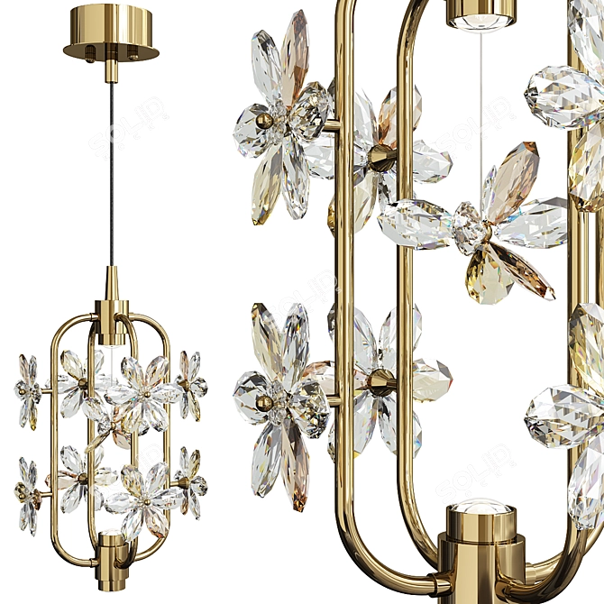 Elegant Margarita Design Lamp 3D model image 1