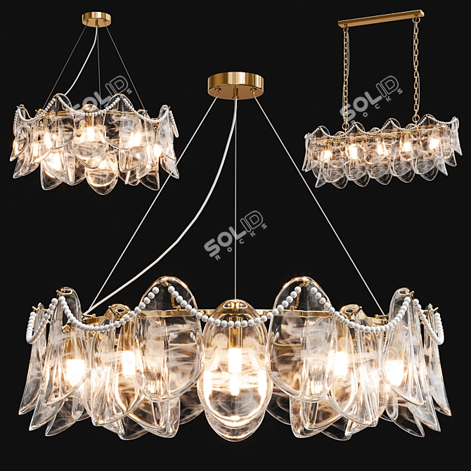 VIOLETTA LUXURY CHANDELIER COLLECTION 3D model image 1