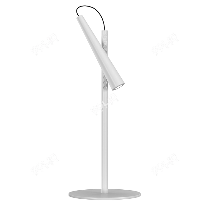 Flexible Magneto Steel Table Lamp 3D model image 3