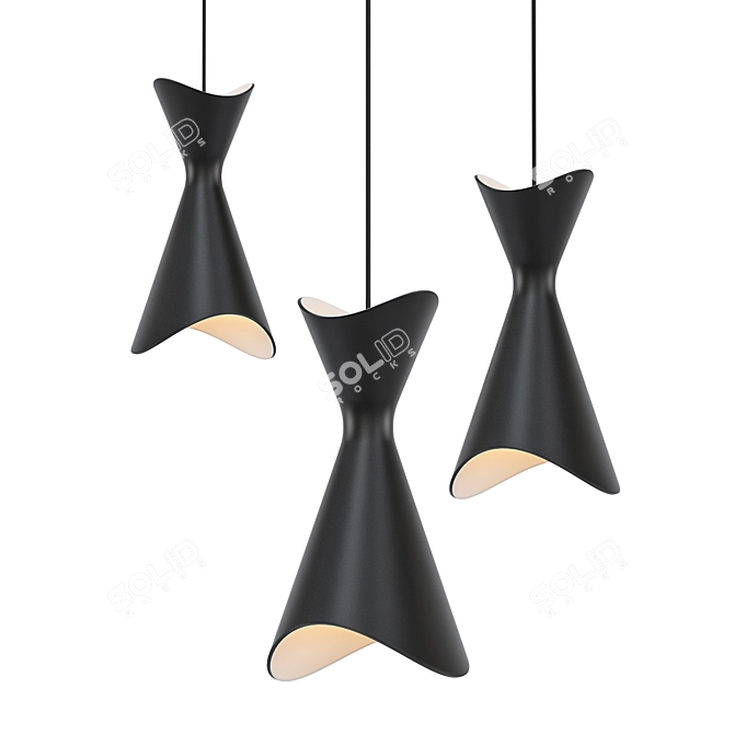 Russian-Designed LYFA Ninotchka Pendant 3D model image 1