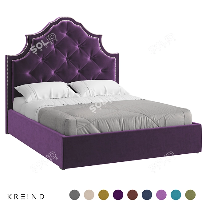 Vary Bed Collection King 3D model image 1