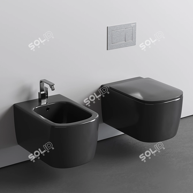 Nic Semplice Wall Hung WC 3D model image 2