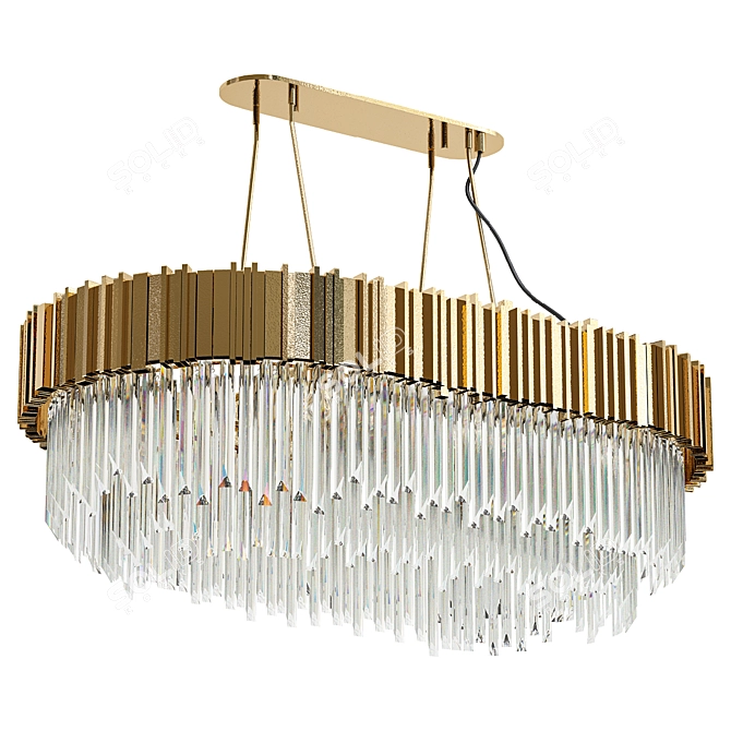 Luxxu Empire Snooker Suspension Chandelier 3D model image 1