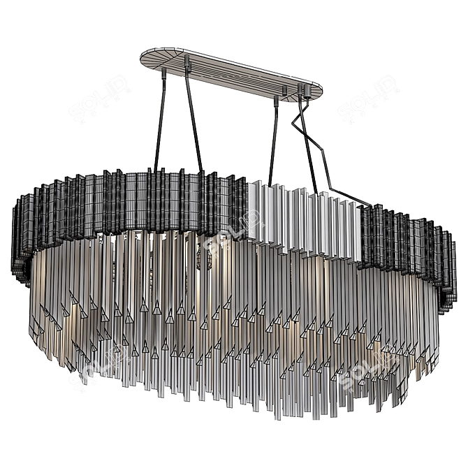 Luxxu Empire Snooker Suspension Chandelier 3D model image 2