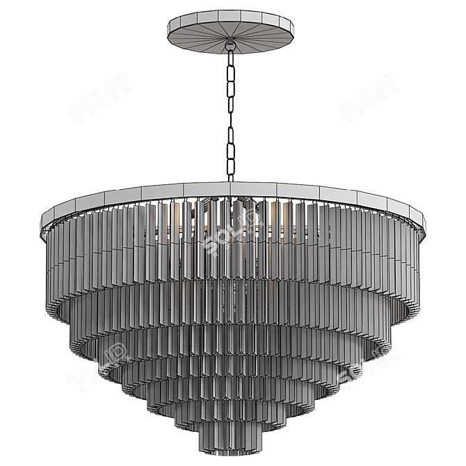 Art Deco Odeon Chandelier Model 3D model image 2