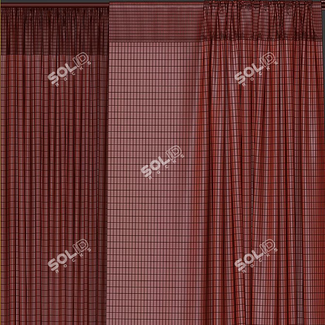 Refined Curtain Design 3D model image 5