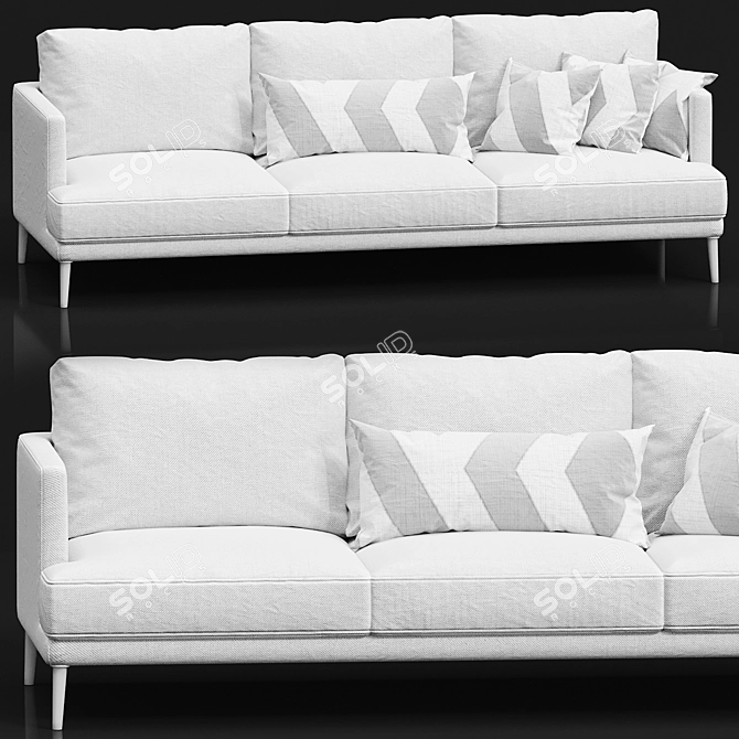Luxurious Bonaldo Paradiso Sofa 3D model image 1