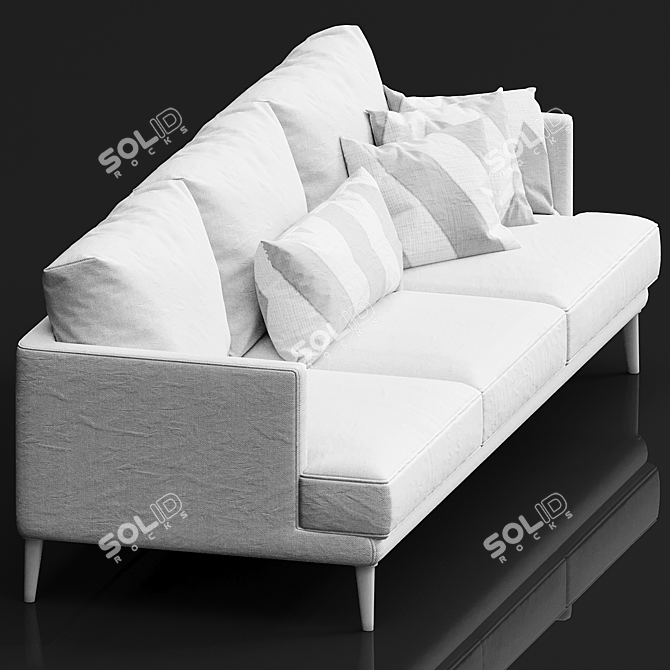 Luxurious Bonaldo Paradiso Sofa 3D model image 3