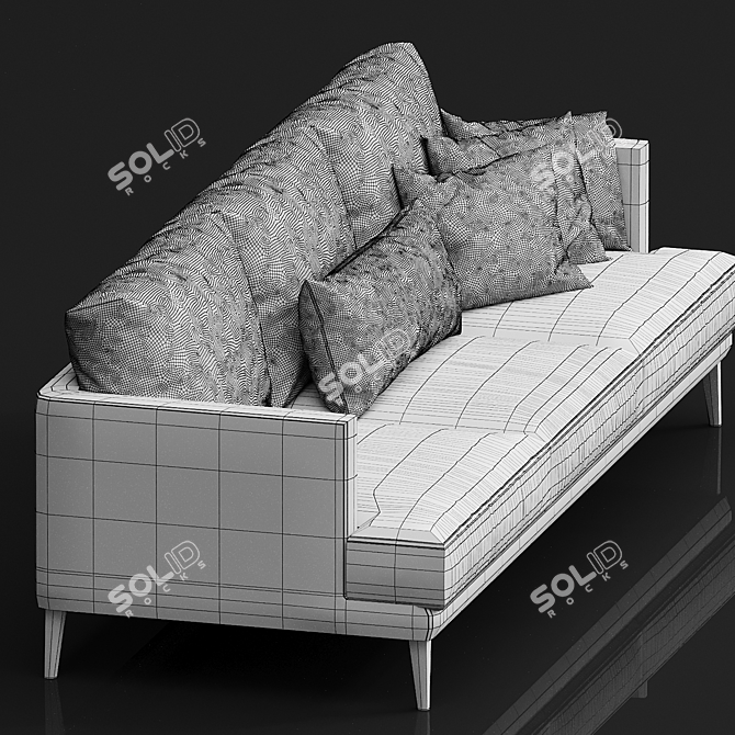 Luxurious Bonaldo Paradiso Sofa 3D model image 4