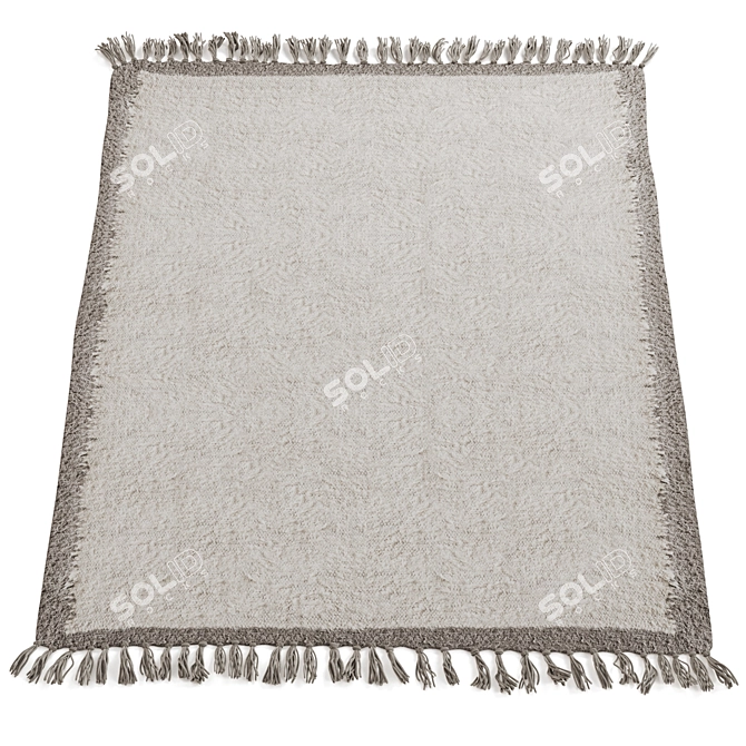 Border Shaggy Rug, Urban Chic 3D model image 3