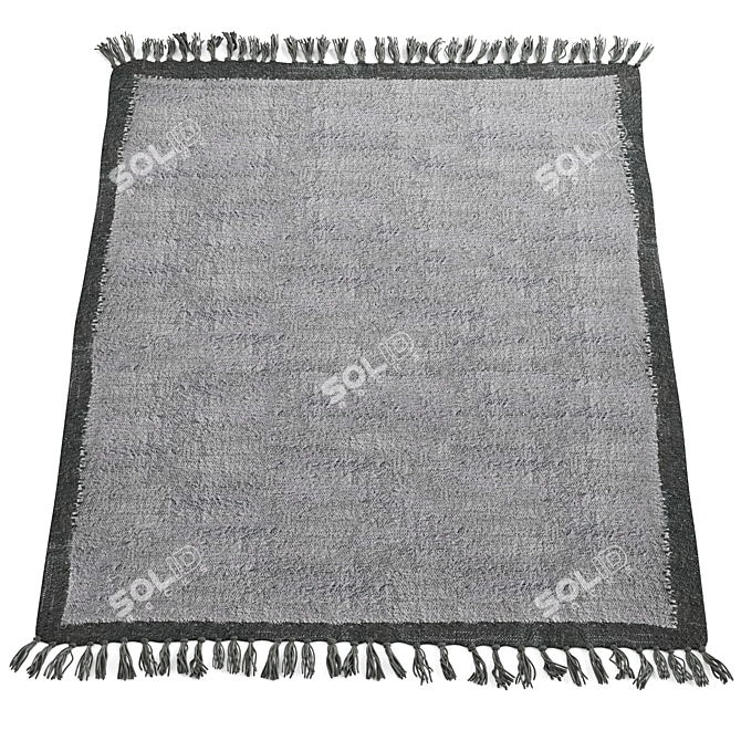 Border Shaggy Rug, Urban Chic 3D model image 4