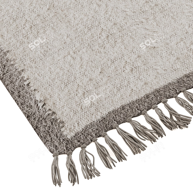Border Shaggy Rug, Urban Chic 3D model image 5