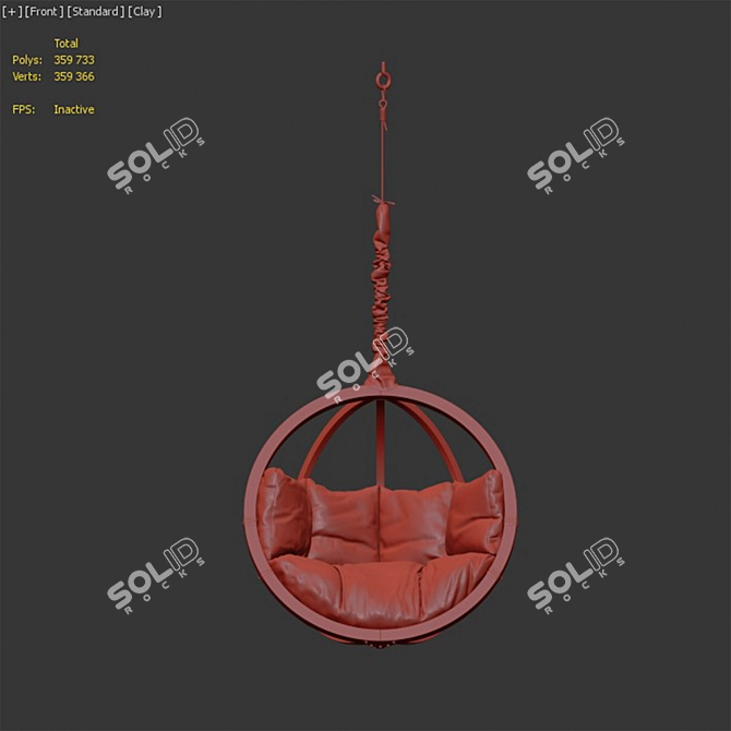 Hanging Chair DeepLounge - Versatile Comfort 3D model image 7