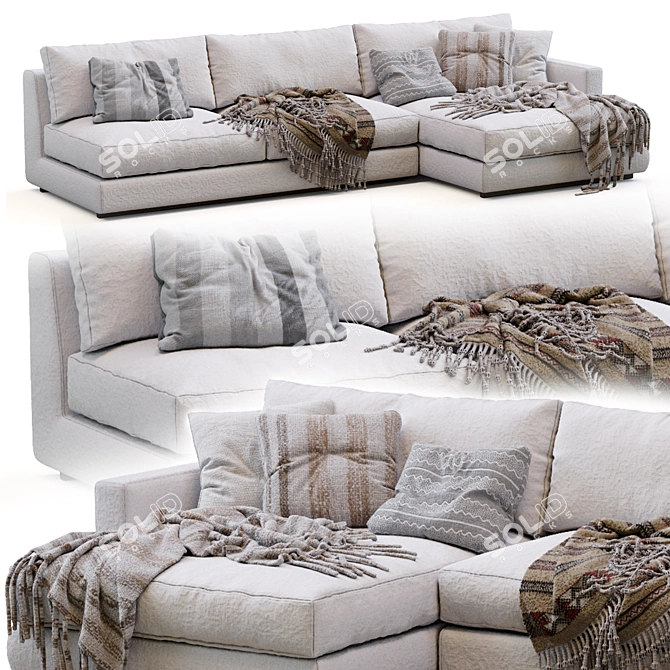 Modern Minimalist Ferlea Sofa Design 3D model image 1