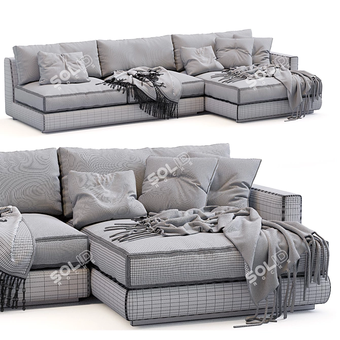 Modern Minimalist Ferlea Sofa Design 3D model image 5