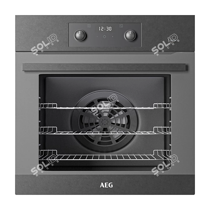 AEG Steambake Oven with Aqua Clean Enamel 3D model image 2