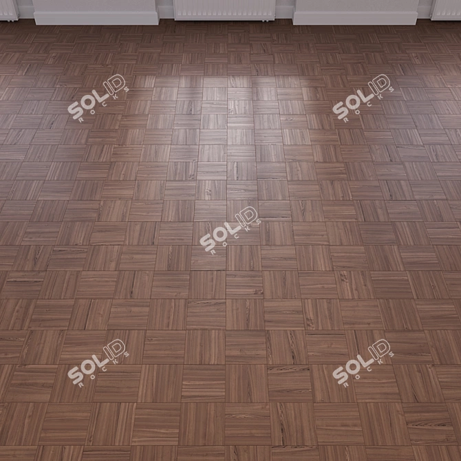 Customizable 3D Wood Flooring 3D model image 3