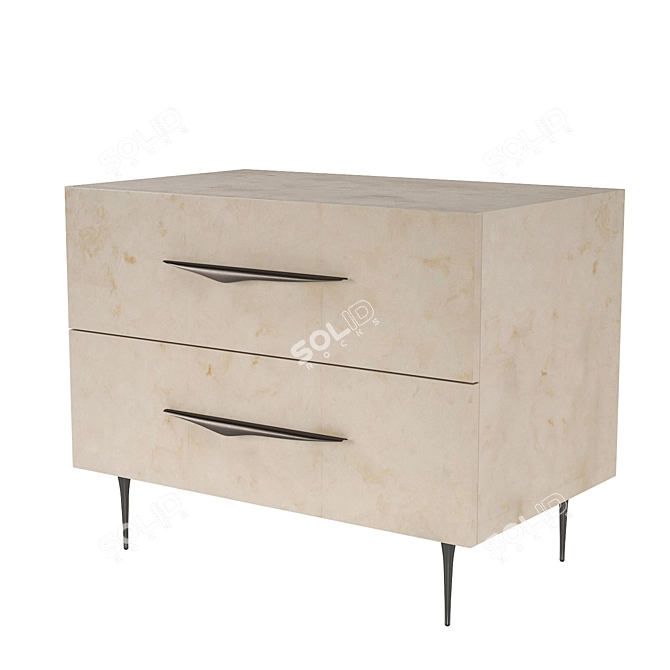 Modern Antwerp Bedside Table Design 3D model image 1