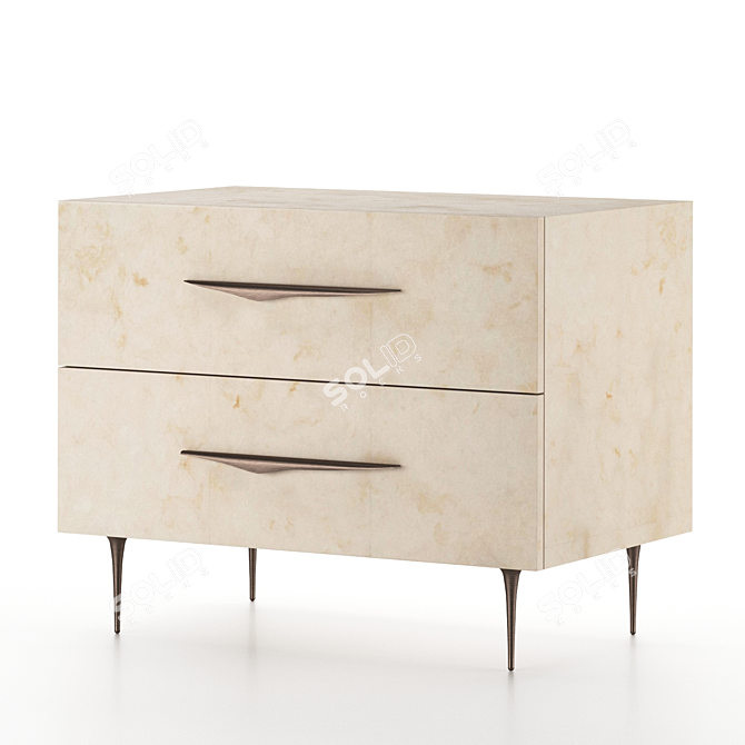 Modern Antwerp Bedside Table Design 3D model image 4