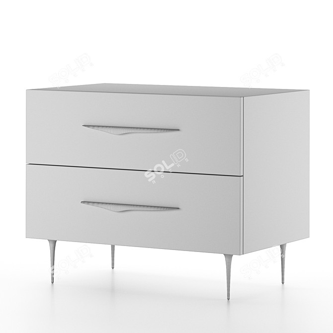 Modern Antwerp Bedside Table Design 3D model image 6