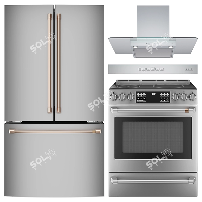 Café Smart Kitchen Appliances Bundle 3D model image 2