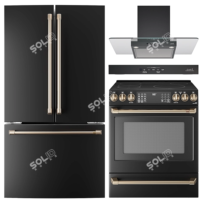 Café Smart Kitchen Appliances Bundle 3D model image 7