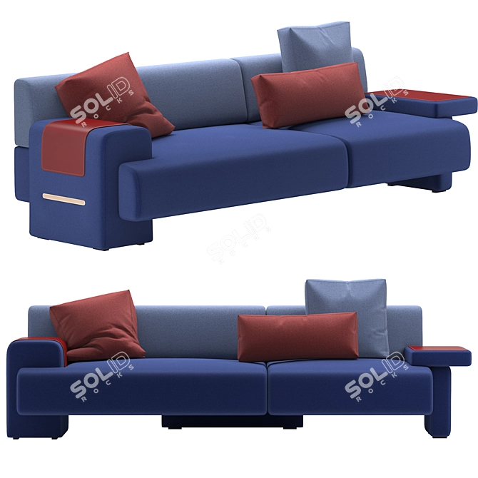 Luxury Haymann Sofa Model in FBX 3D model image 1