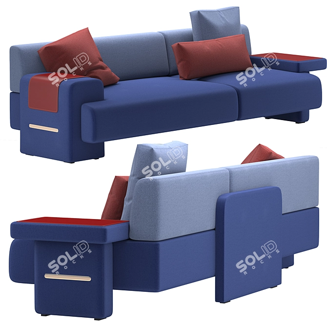 Luxury Haymann Sofa Model in FBX 3D model image 2