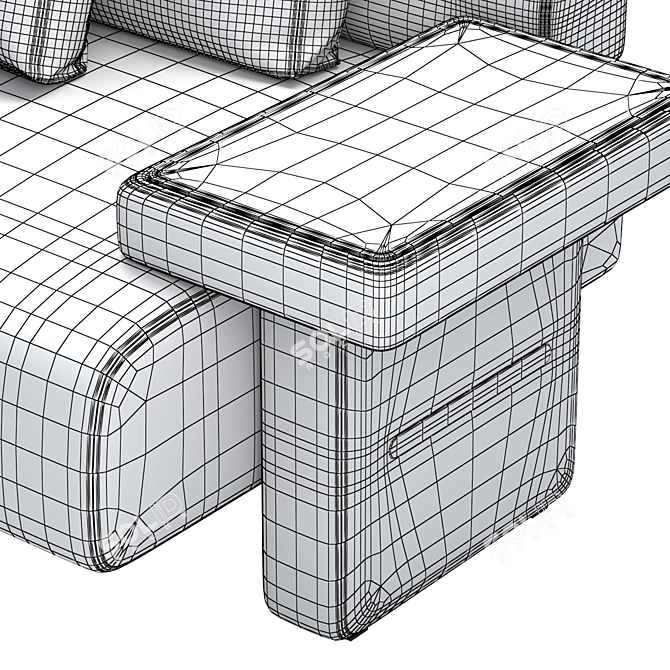 Luxury Haymann Sofa Model in FBX 3D model image 6