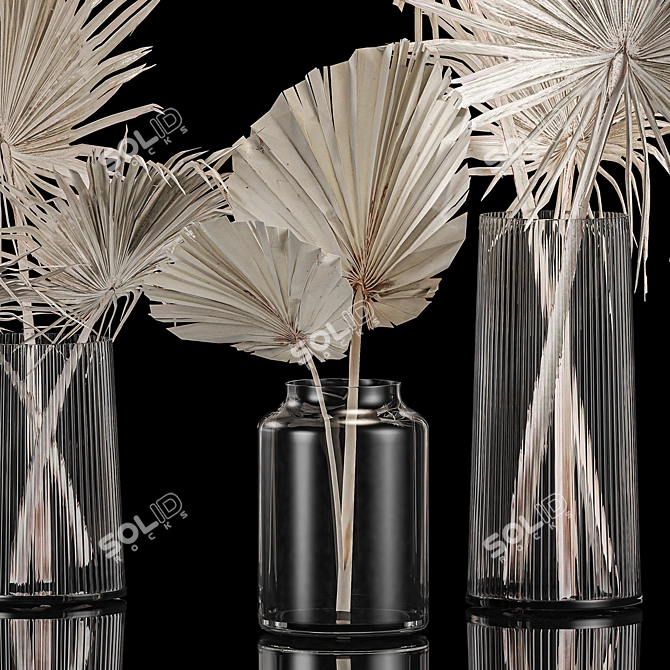 Palm Leaf Bouquet Collection 3D model image 2