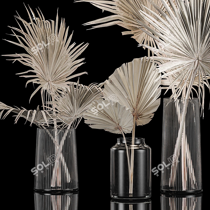 Palm Leaf Bouquet Collection 3D model image 3