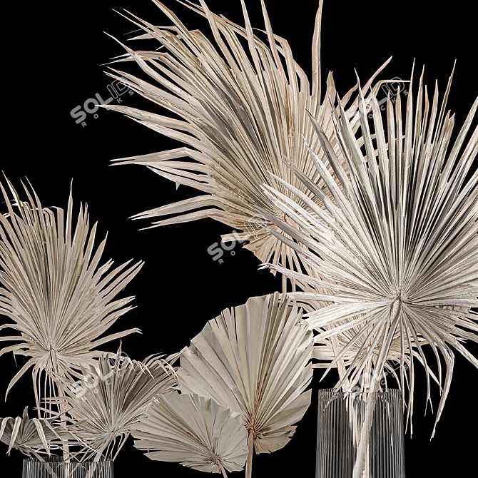 Palm Leaf Bouquet Collection 3D model image 4