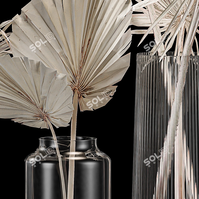 Palm Leaf Bouquet Collection 3D model image 5